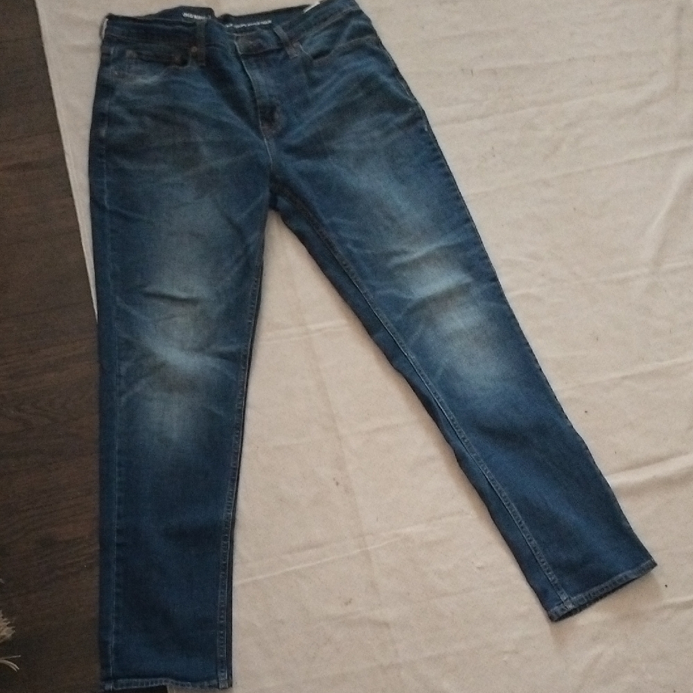 LOT Of 3 HM/ Old Navy/ Weatherproof Men's Dark Blue Straight Cut Jeans 32/32 - Picture 2 of 9